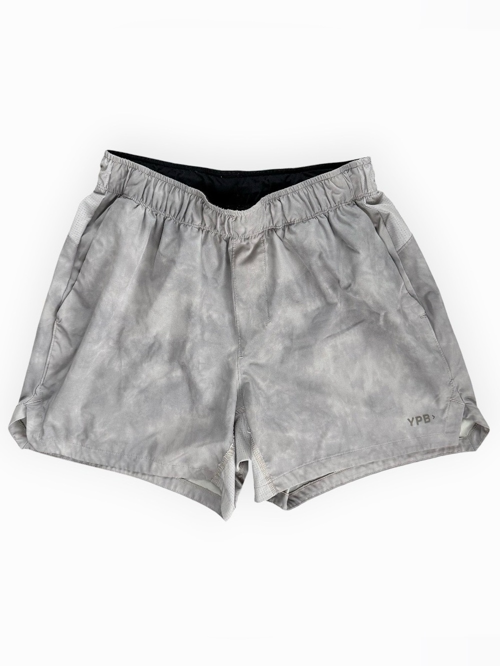 Abercrombie YPB sprintTEK Lined Running Shorts Grey Tie Dye Cloud Activewear S